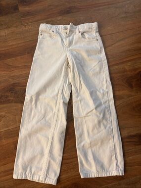 Zara Off-White High-Rise Jeans